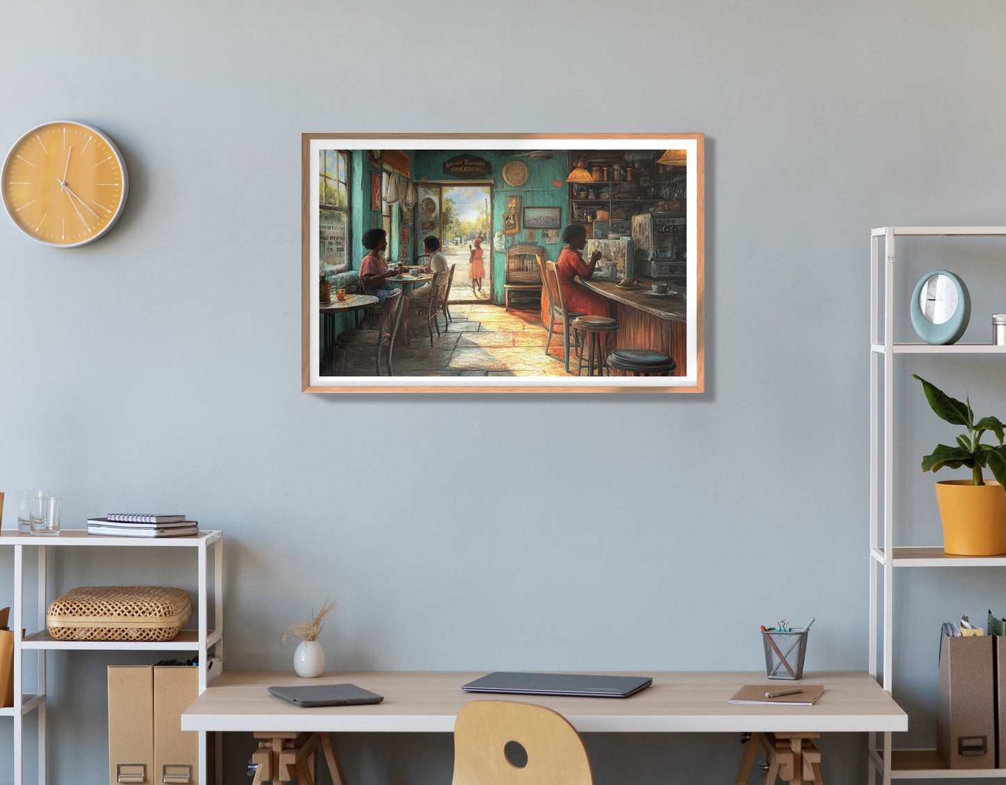 Cozy Black Kitchen Dining Room Black kitchen wall art view 84
