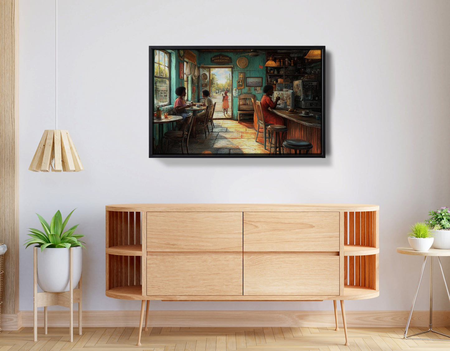Cozy Black Kitchen Dining Room Black kitchen wall art view 26