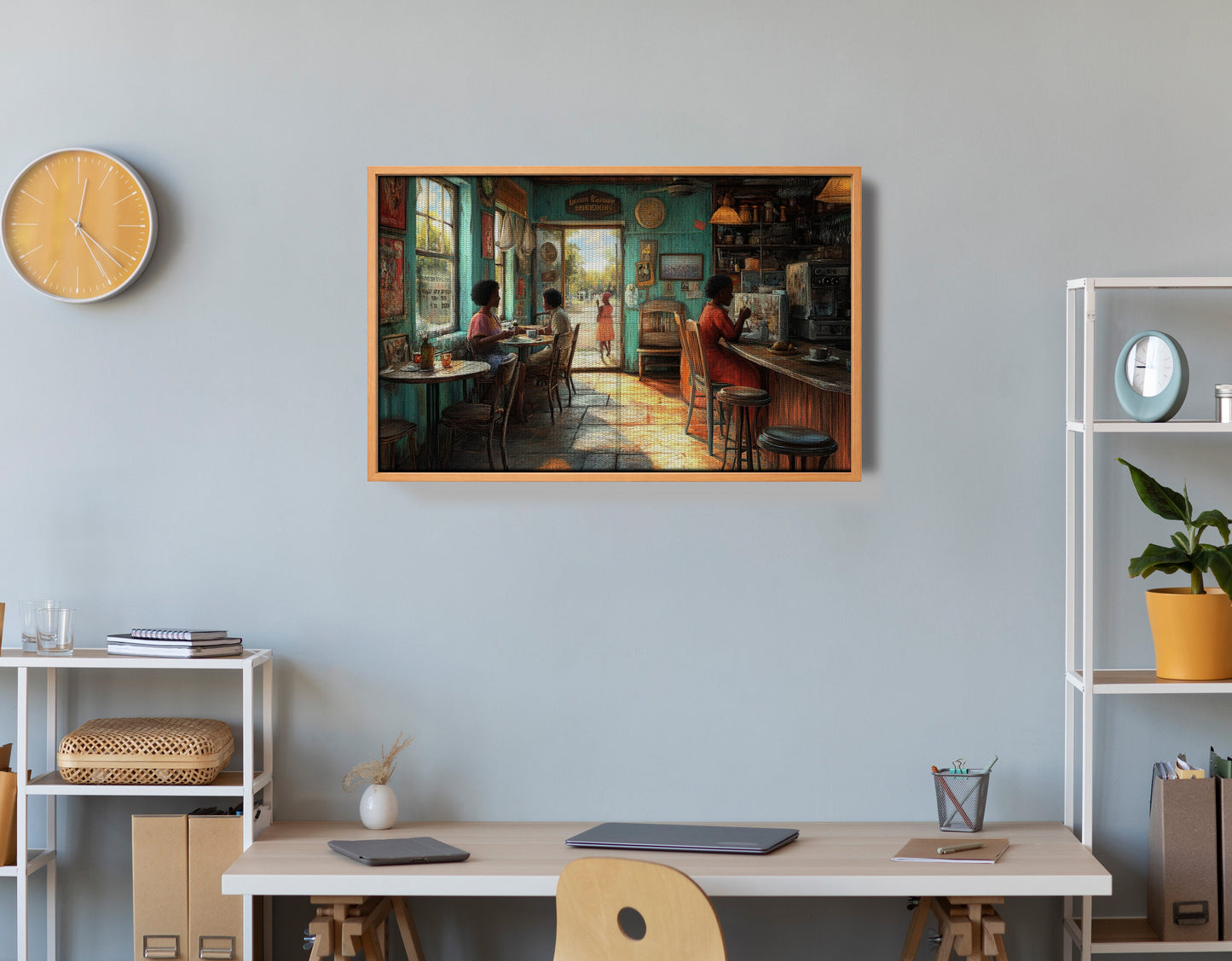 Cozy Black Kitchen Dining Room Black kitchen wall art view 48