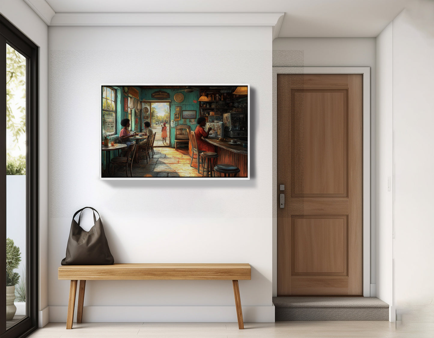 Cozy Black Kitchen Dining Room Black kitchen wall art view 65