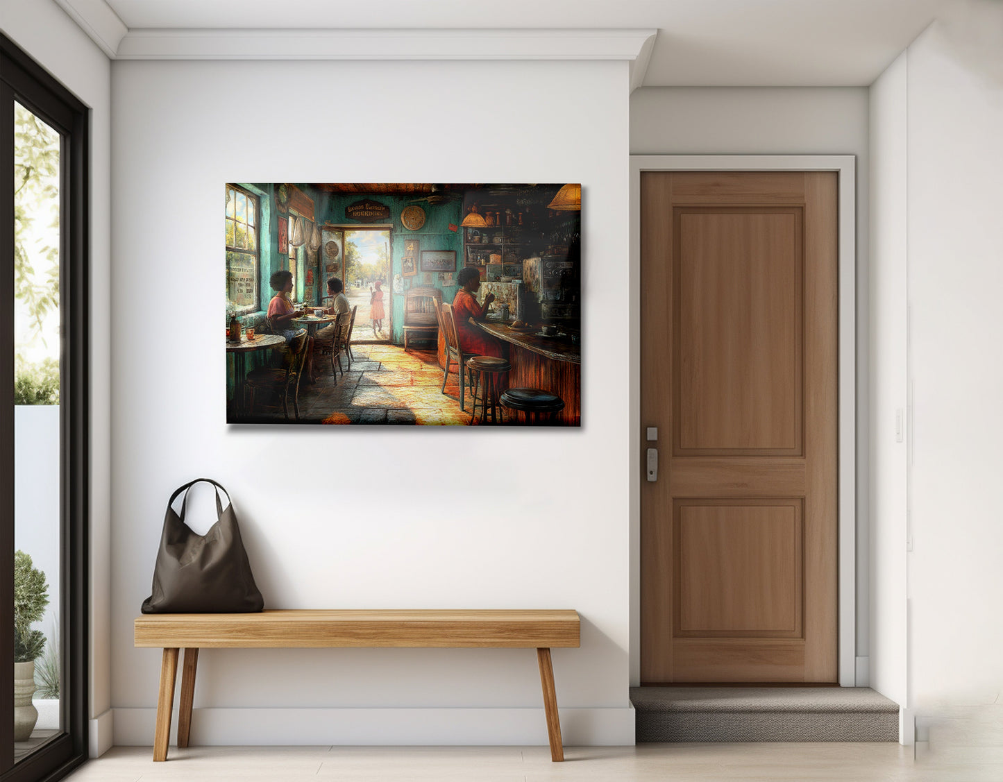 Cozy Black Kitchen Dining Room Black kitchen wall art view 23