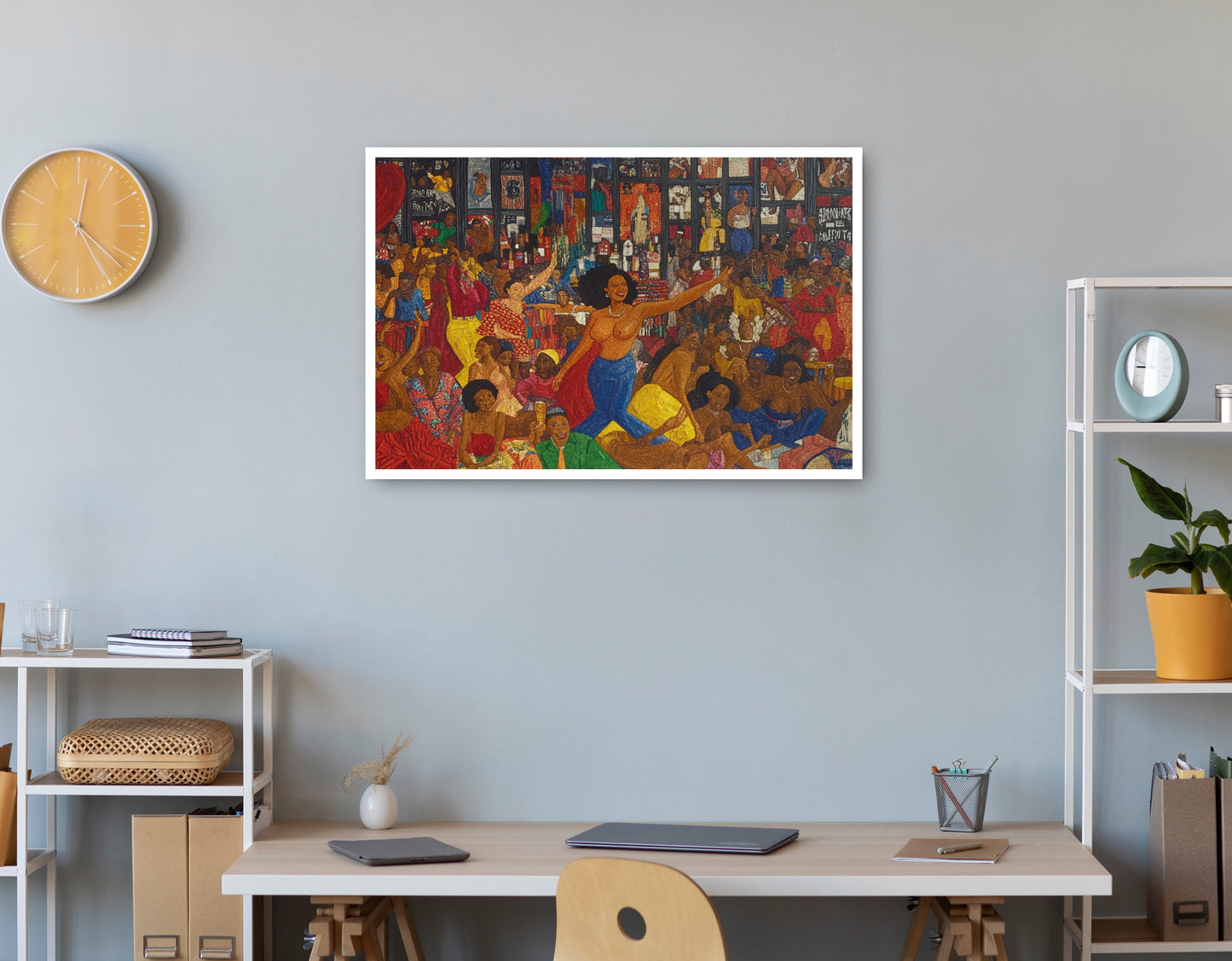 Black Joy Dance Party Black culture wall art print view