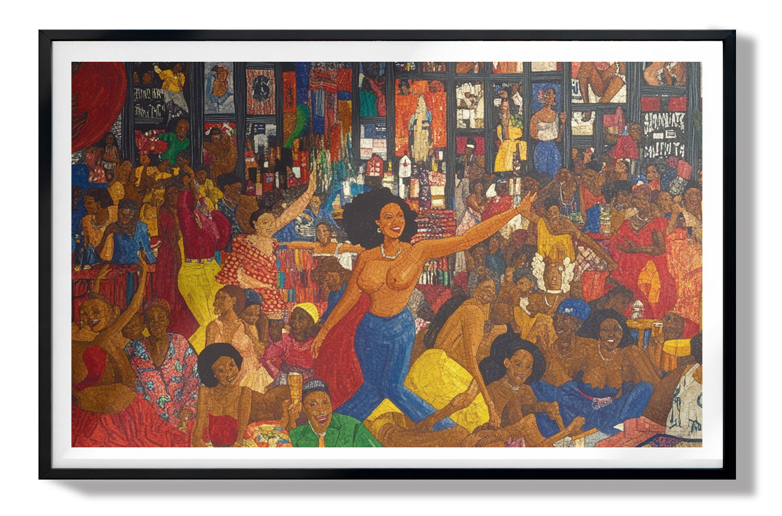 Black Joy Dance Party Black culture wall art view 67
