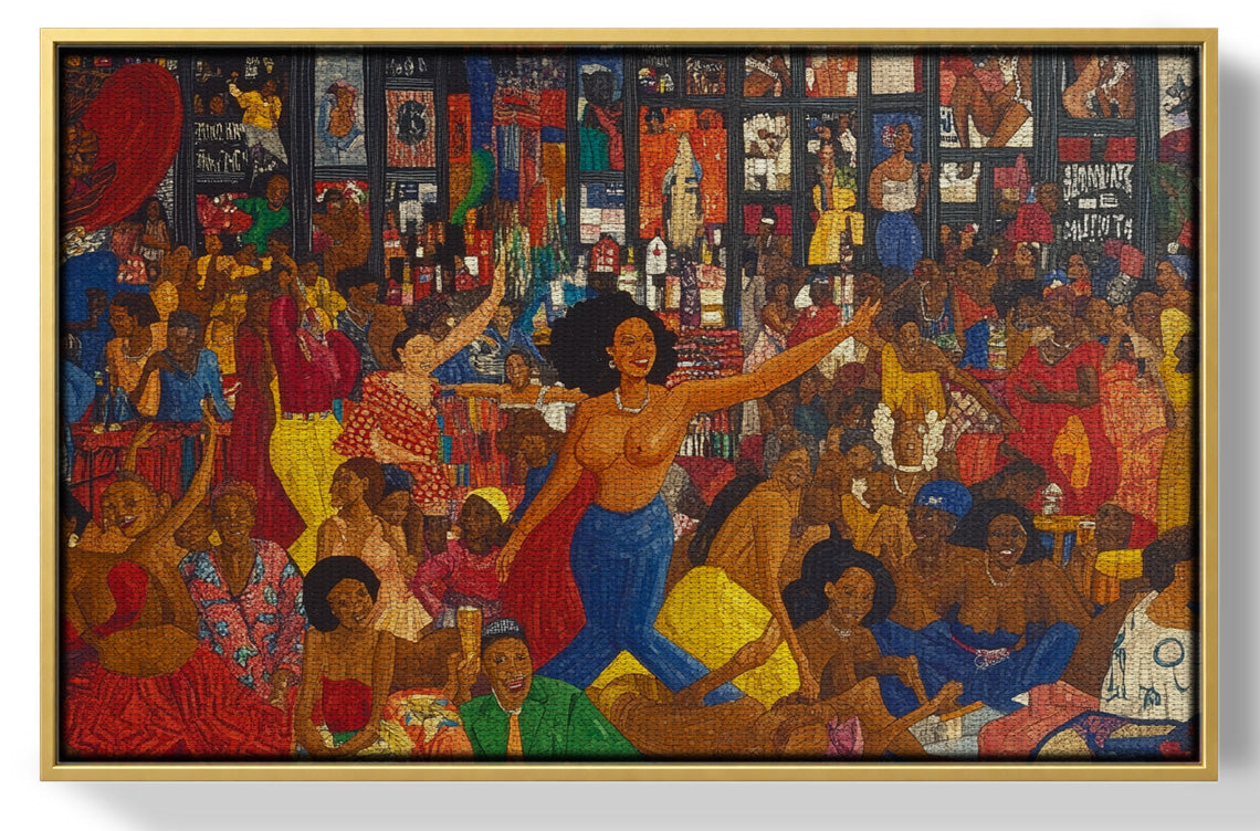 Black Joy Dance Party Black culture wall art view 37