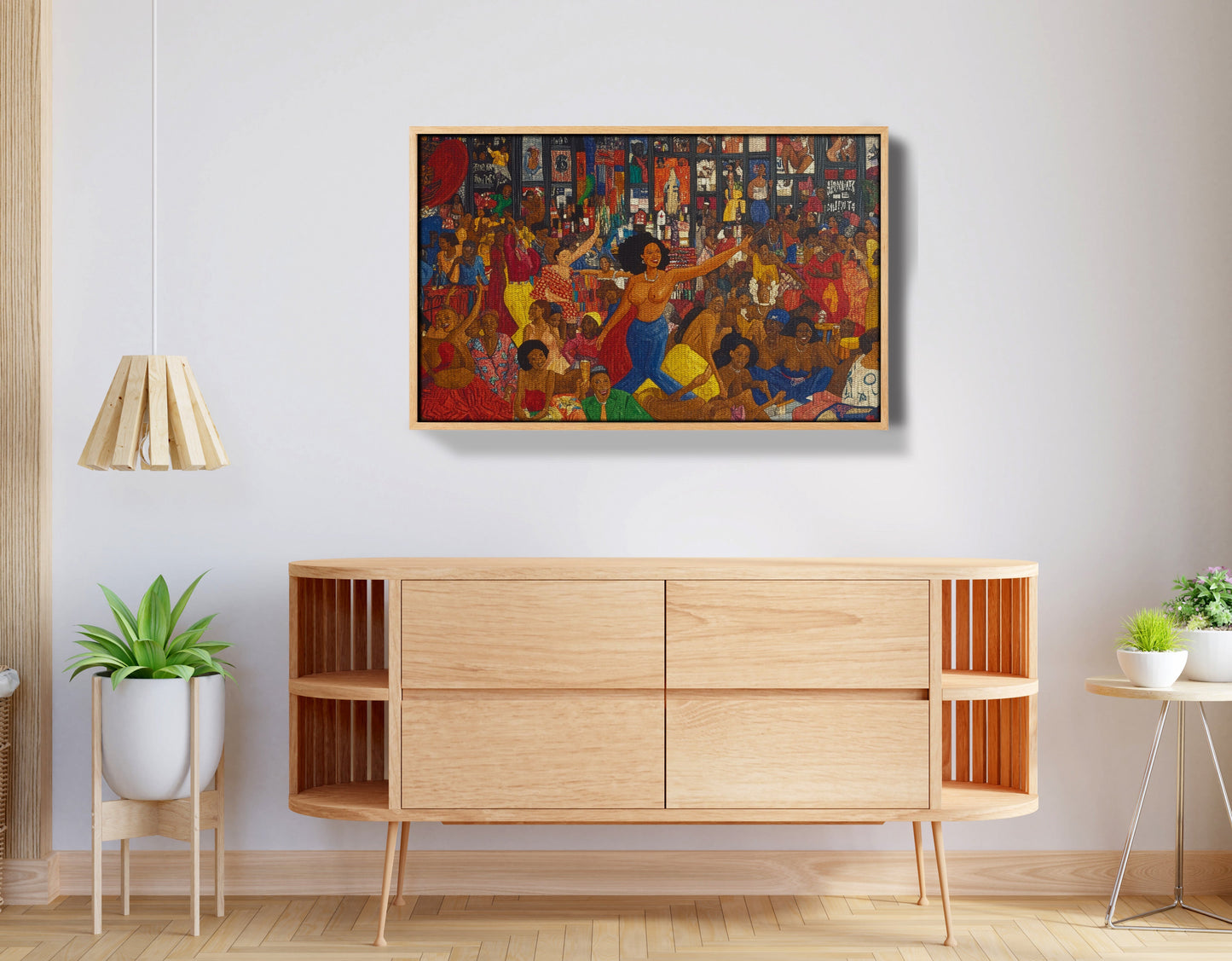 Black Joy Dance Party Black culture wall art view 50