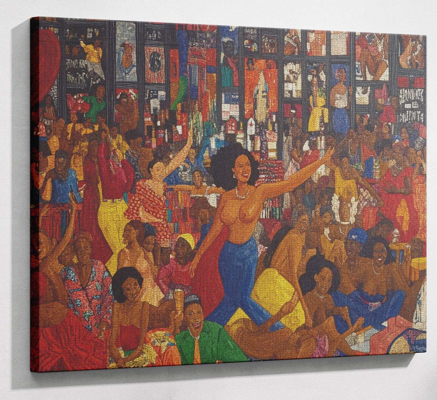 Black Joy Dance Party Black culture wall art view 13