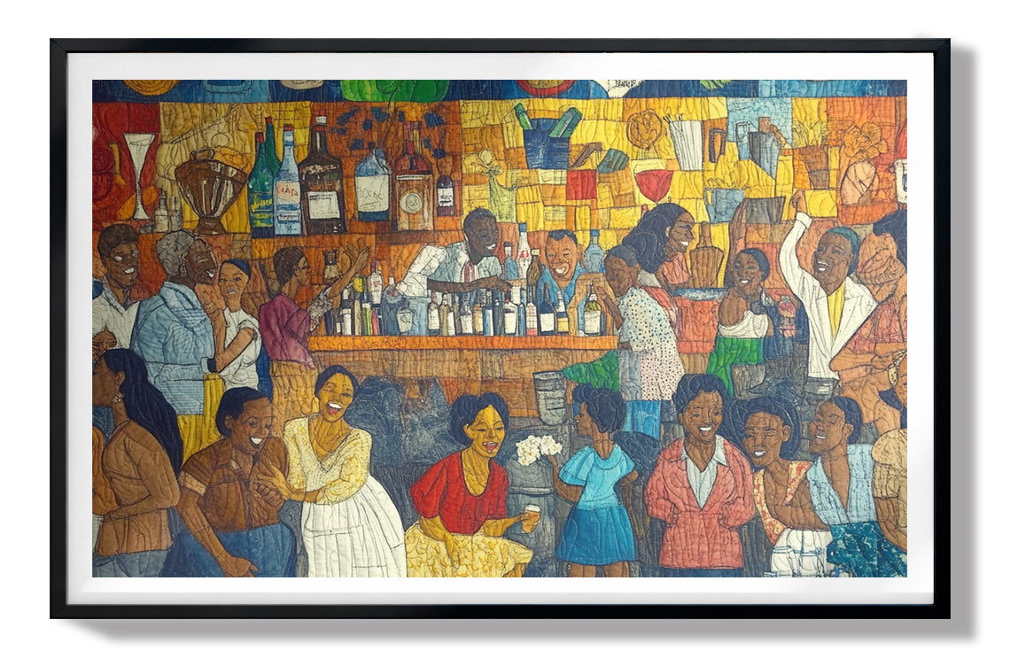 Black Community Bar Scene Black culture wall art view 67