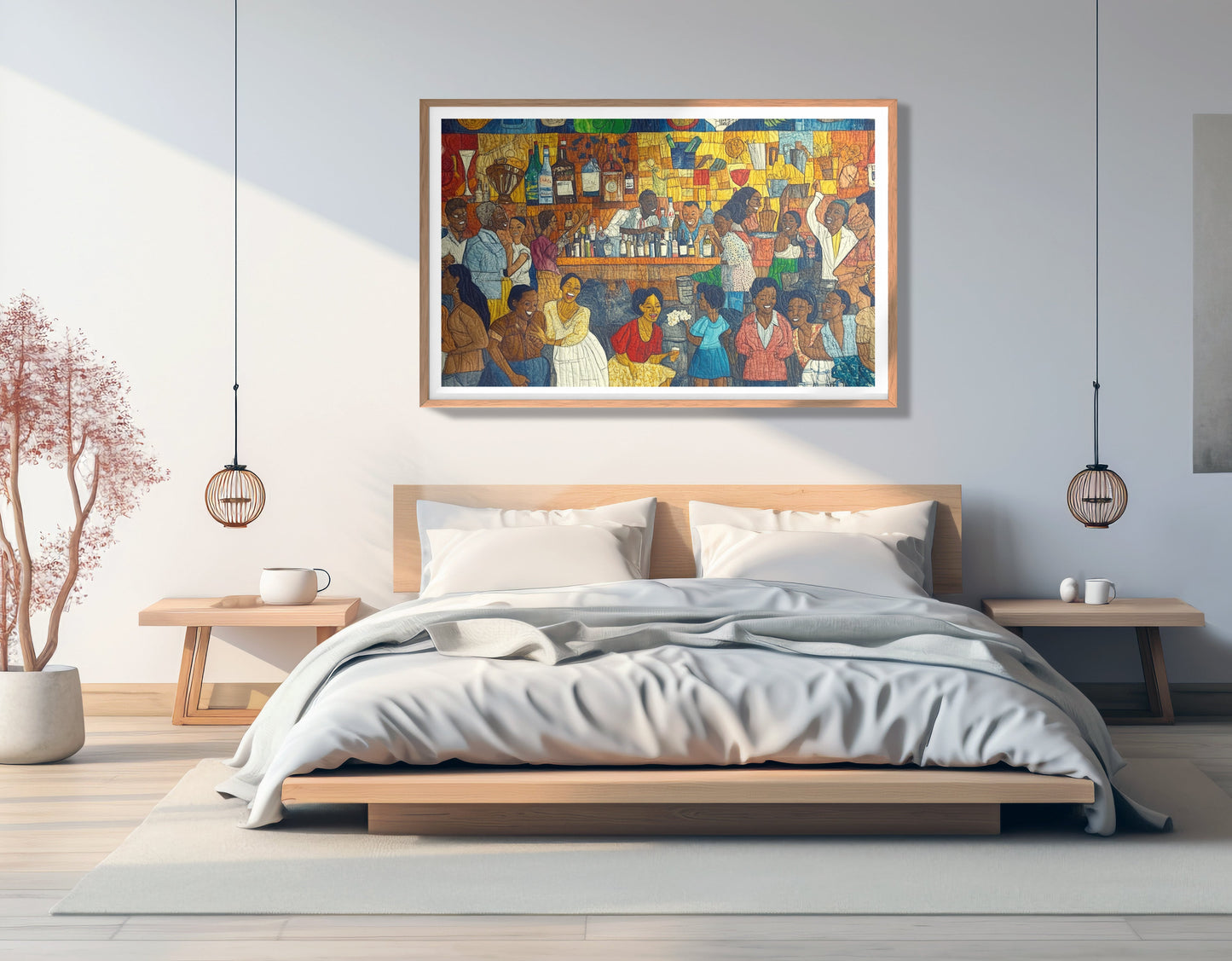 Black Community Bar Scene Black culture wall art view 81