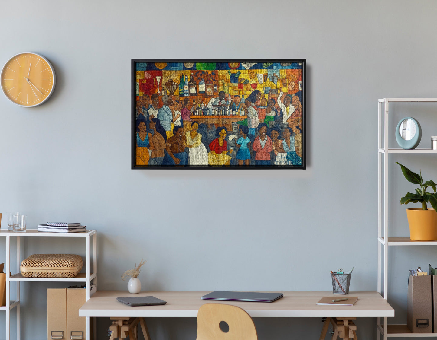 Black Community Bar Scene Black culture wall art view 30
