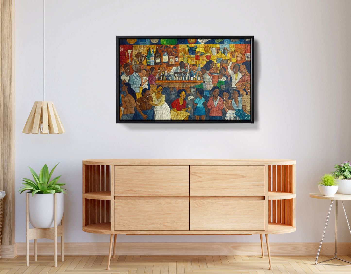 Black Community Bar Scene Black culture wall art view 26