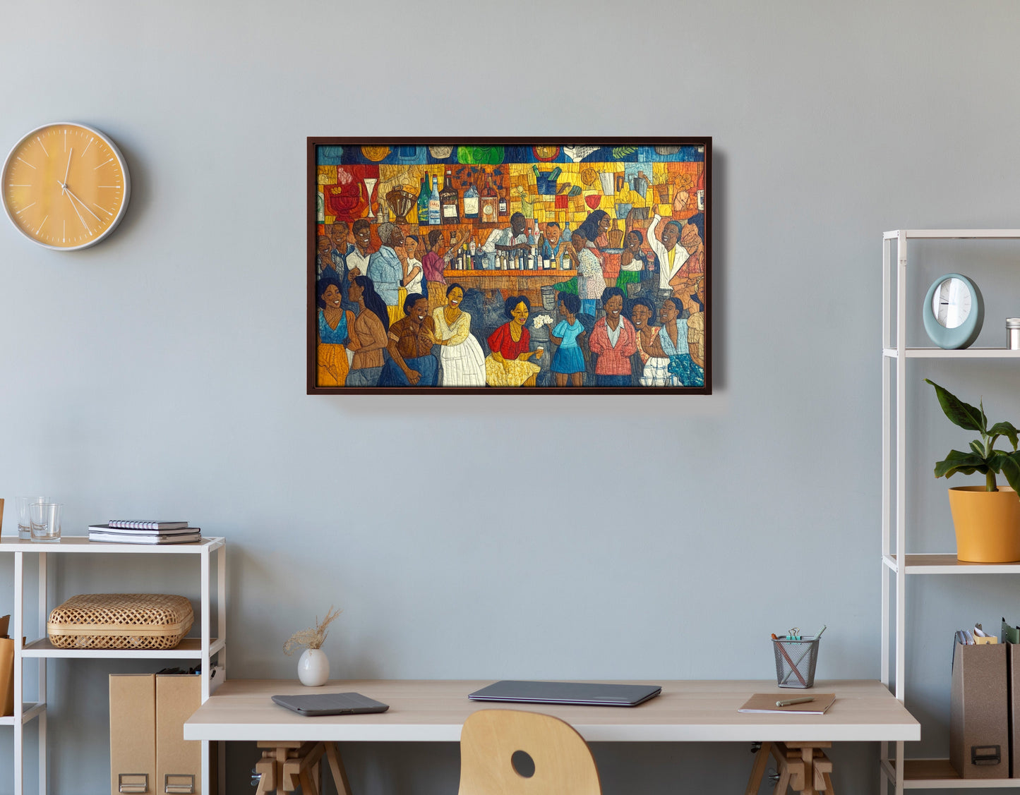 Black Community Bar Scene Black culture wall art view 36