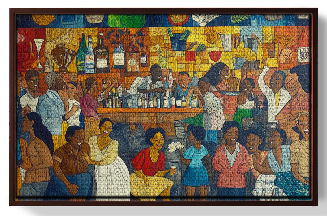 Black Community Bar Scene Black culture wall art view 31