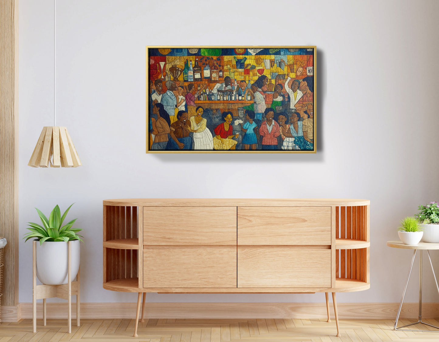 Black Community Bar Scene Black culture wall art view 38
