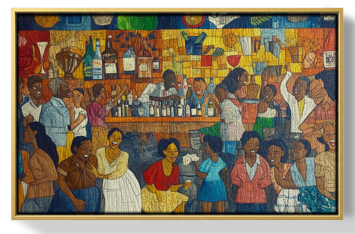 Black Community Bar Scene Black culture wall art view 37