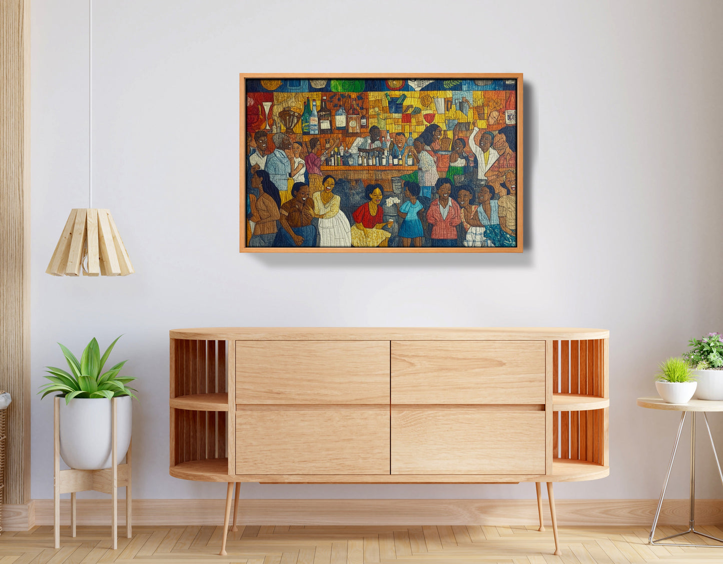 Black Community Bar Scene Black culture wall art view 44