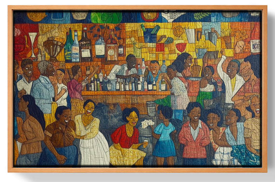 Black Community Bar Scene Black culture wall art view 43