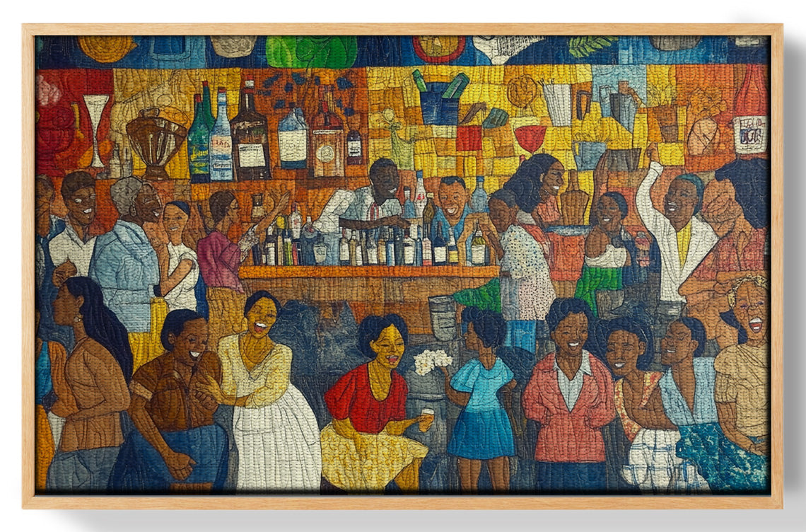 Black Community Bar Scene Black culture wall art view 49