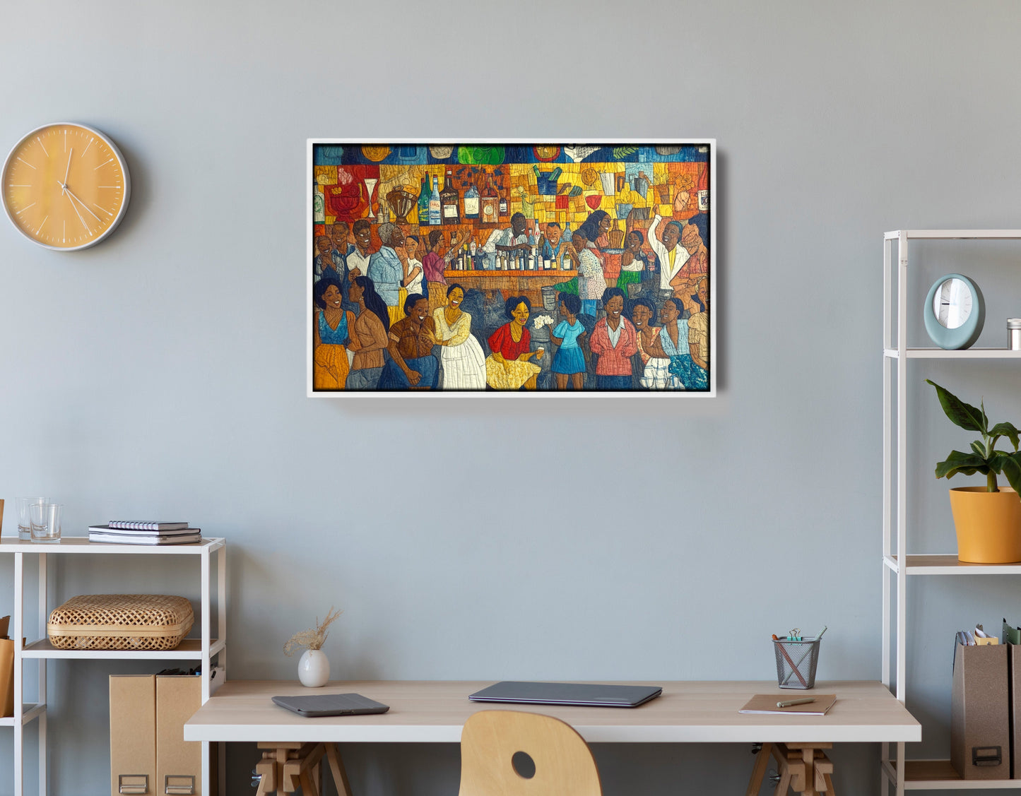 Black Community Bar Scene Black culture wall art view 66