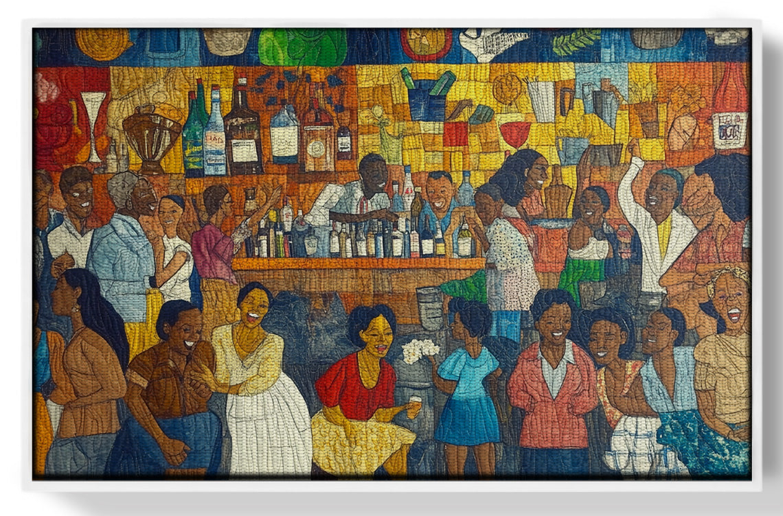 Black Community Bar Scene Black culture wall art view 61