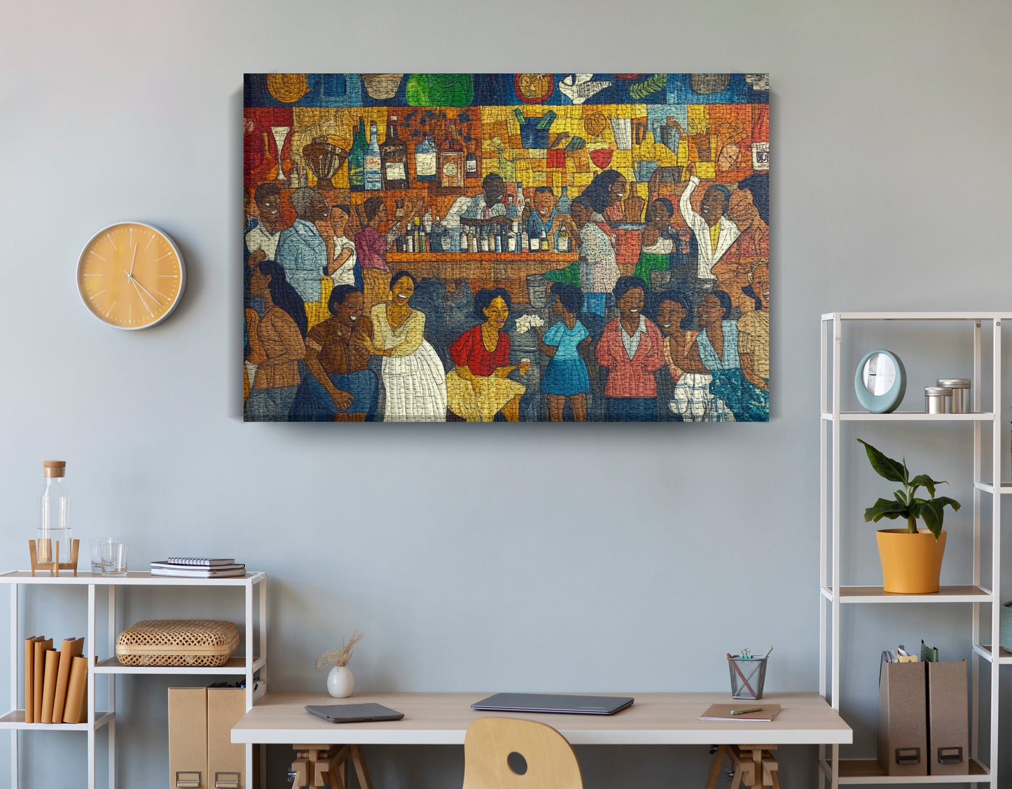Black Community Bar Scene Black culture wall art view 18