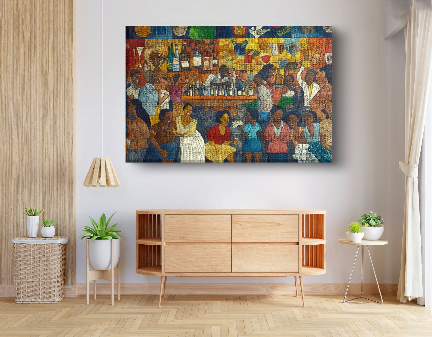 Black Community Bar Scene Black culture wall art view 14