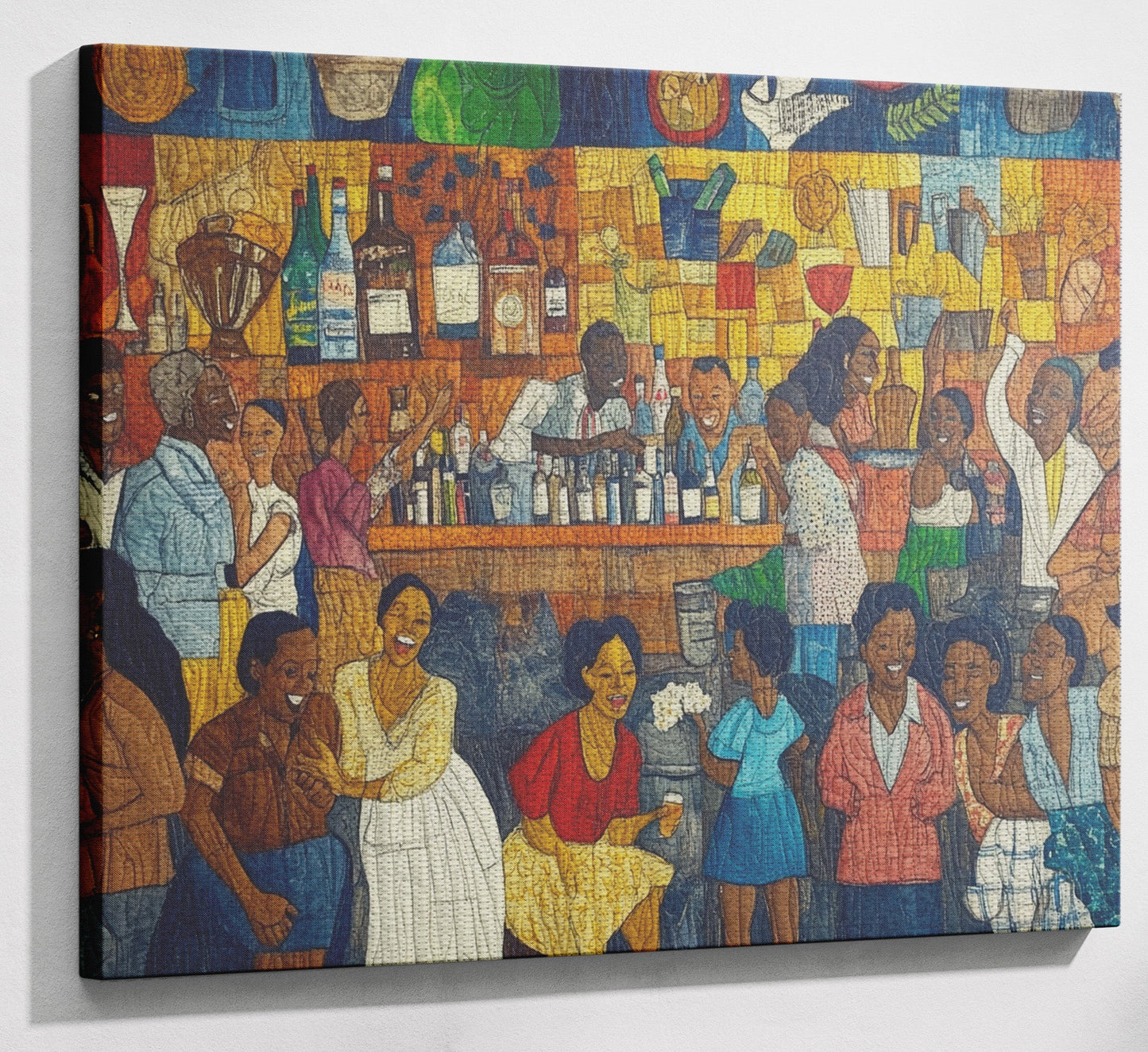 Black Community Bar Scene Black culture wall art view 13