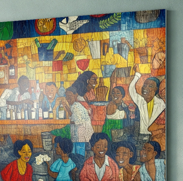 Black Community Bar Scene Black culture wall art view 22