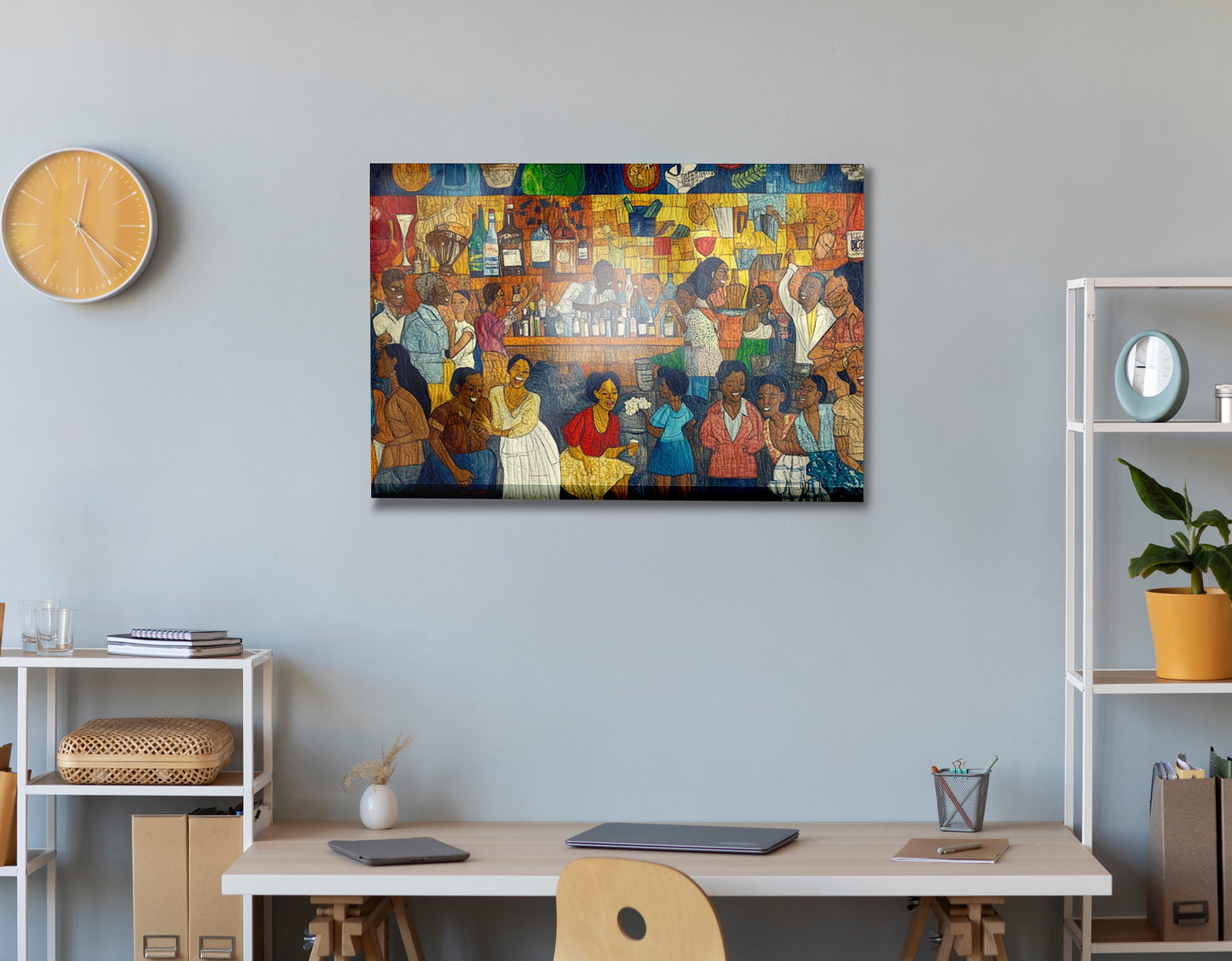 Black Community Bar Scene Black culture wall art view 24