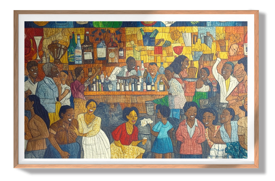 Black Community Bar Scene Black culture wall art view 79