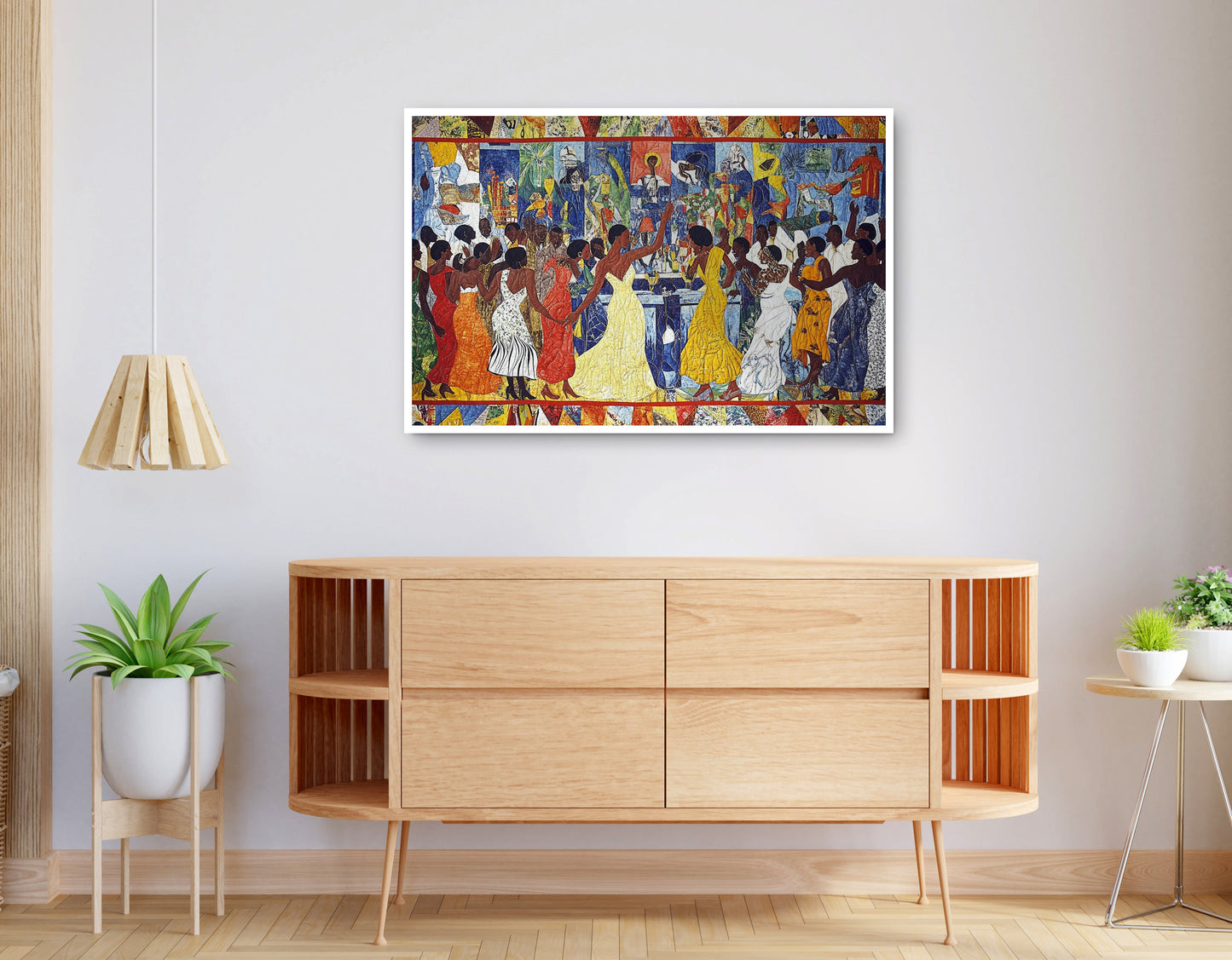 Alternate view of Black Celebration Dance Hall Black culture wall art canvas print