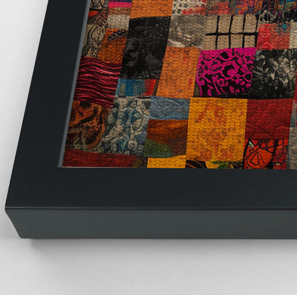 Patchwork Giraffe African American canvas print view 28