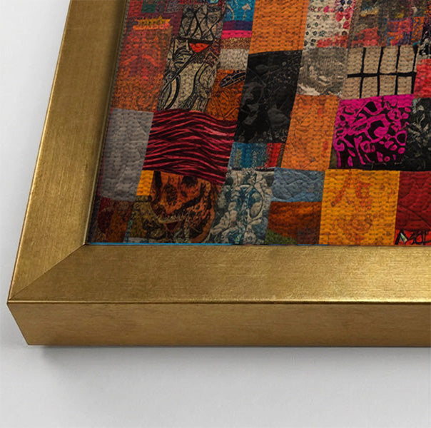 Patchwork Giraffe African American canvas print view 40