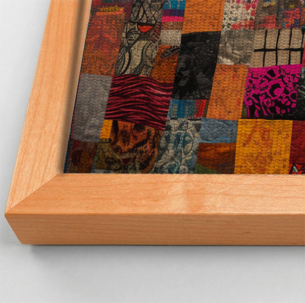 Patchwork Giraffe African American canvas print view 46