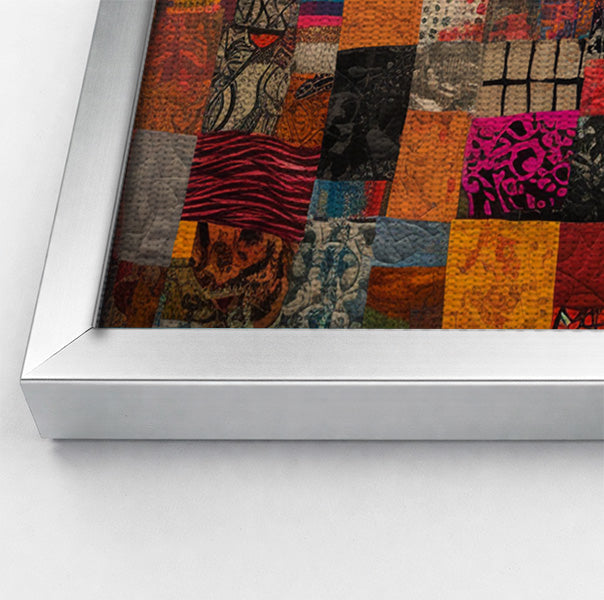 Patchwork Giraffe African American canvas print view 58