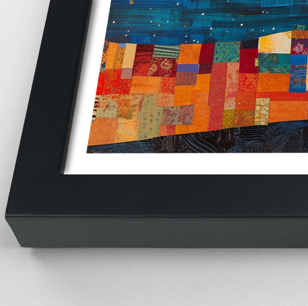 Moonlit Giraffe Mosaic African American canvas print view 70