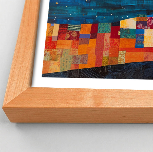 Moonlit Giraffe Mosaic African American canvas print view 82