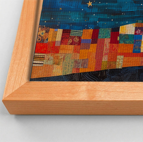 Moonlit Giraffe Mosaic African American canvas print view 46