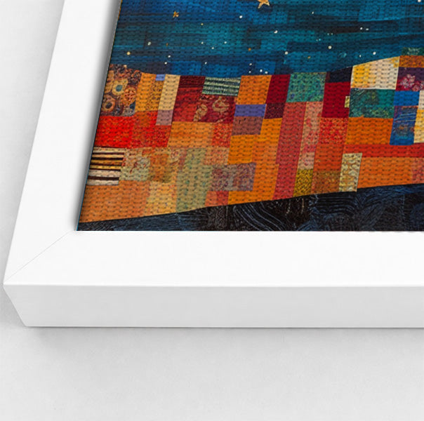 Moonlit Giraffe Mosaic African American canvas print view 64