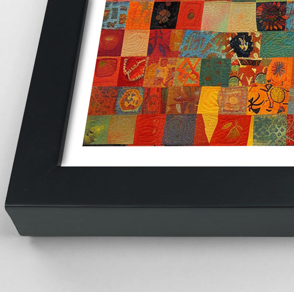 Colorful Giraffe Pattern African American canvas print view 70
