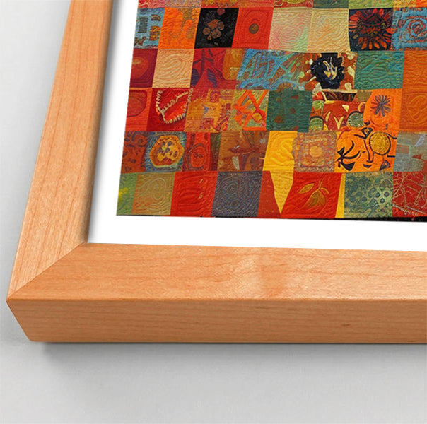 Colorful Giraffe Pattern African American canvas print view 82