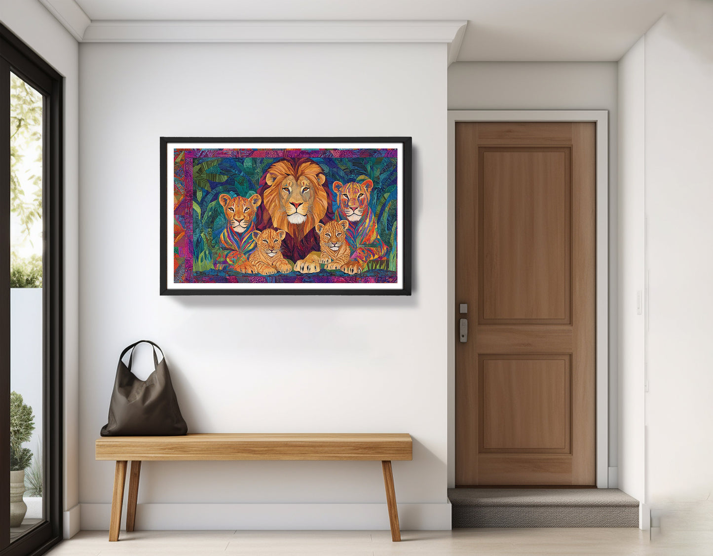 Lion Pride Jungle African American canvas print view 71