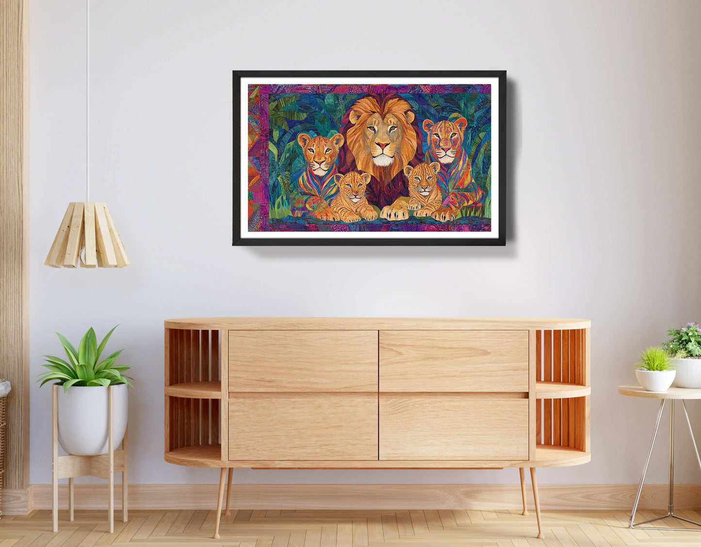Lion Pride Jungle African American canvas print view 68