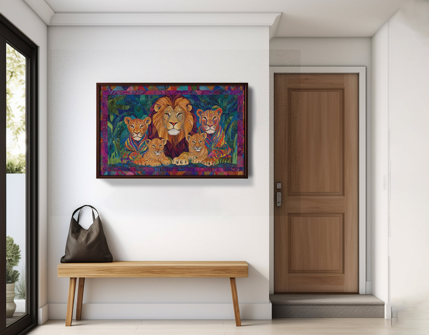 Lion Pride Jungle African American canvas print view 35
