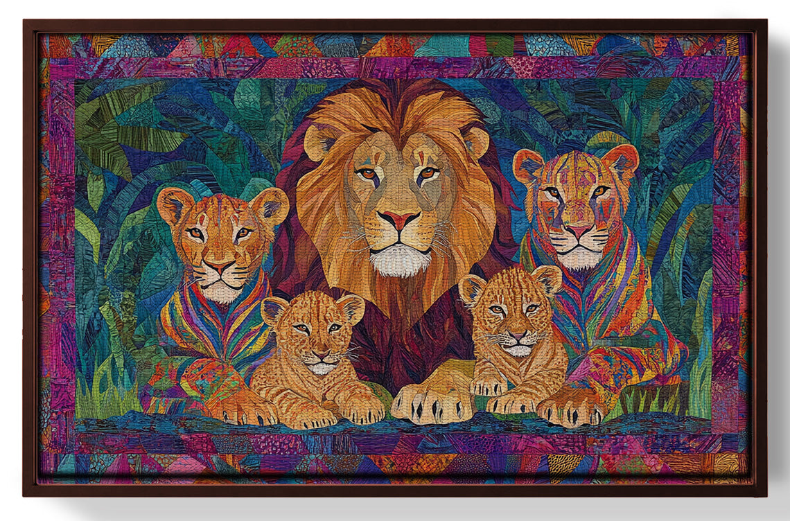 Lion Pride Jungle African American canvas print view 31