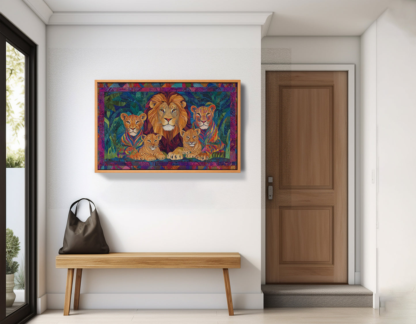 Lion Pride Jungle African American canvas print view 47