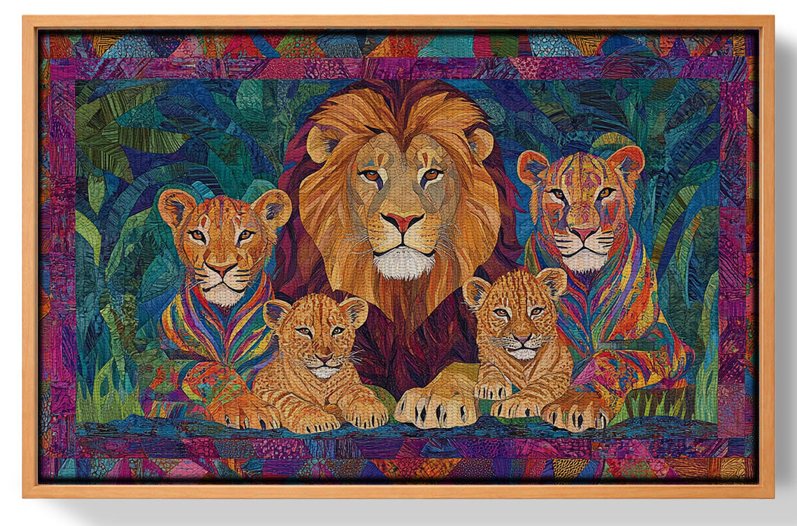 Lion Pride Jungle African American canvas print view 43