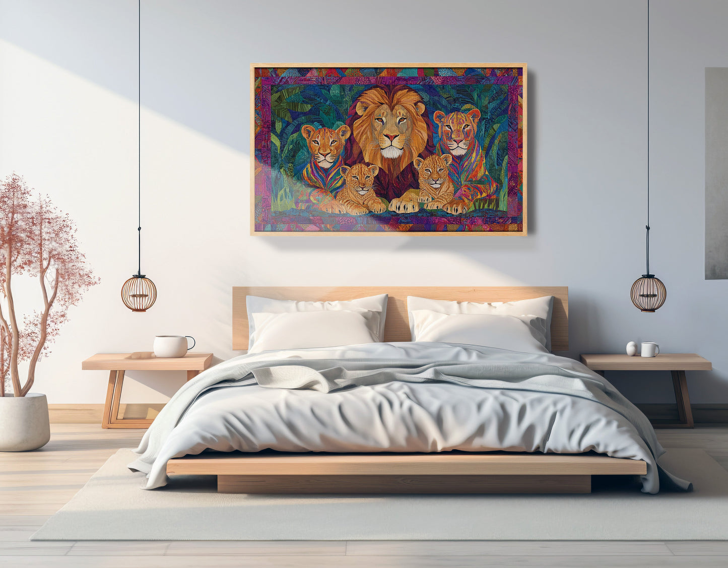 Lion Pride Jungle African American canvas print view 51