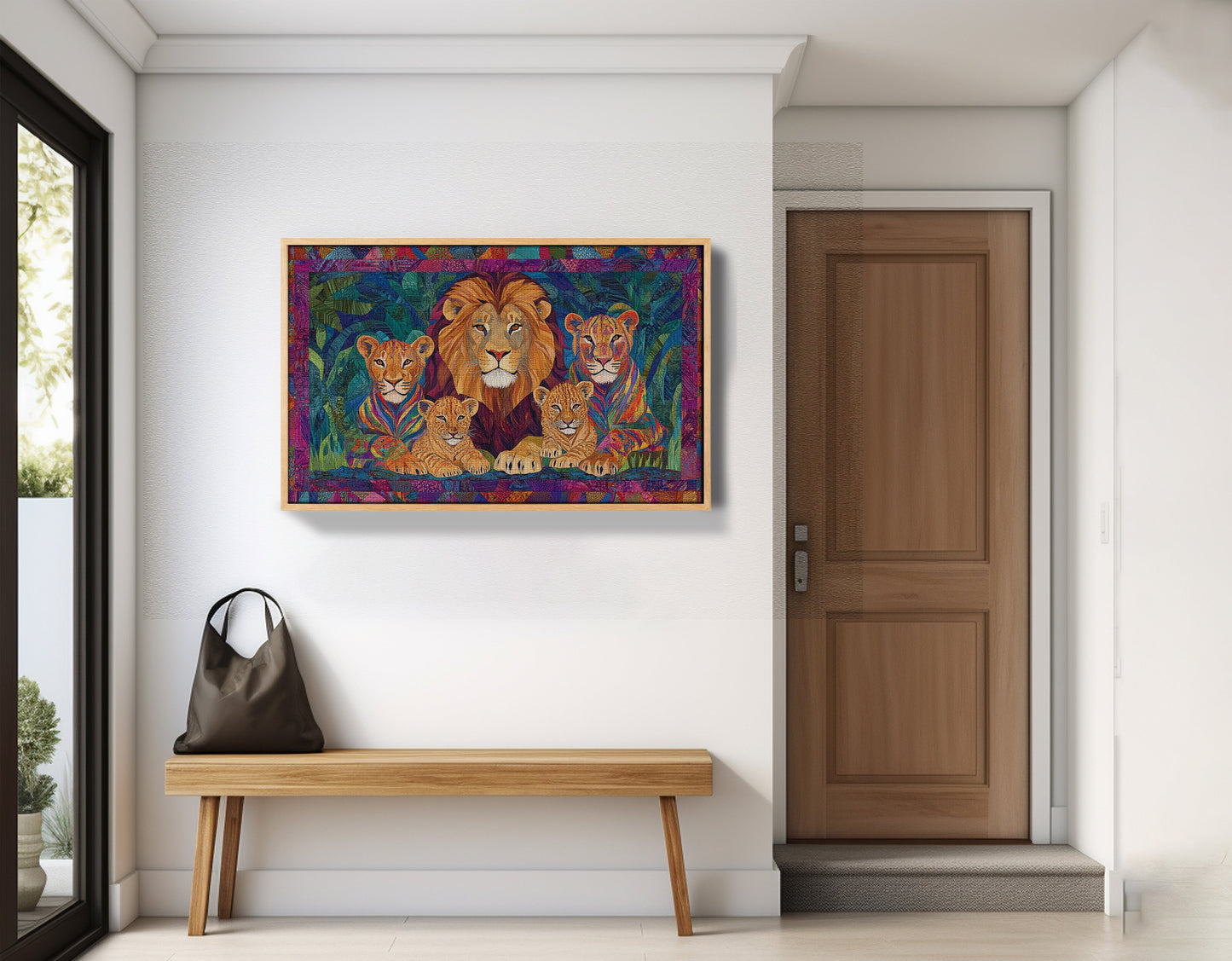 Lion Pride Jungle African American canvas print view 53