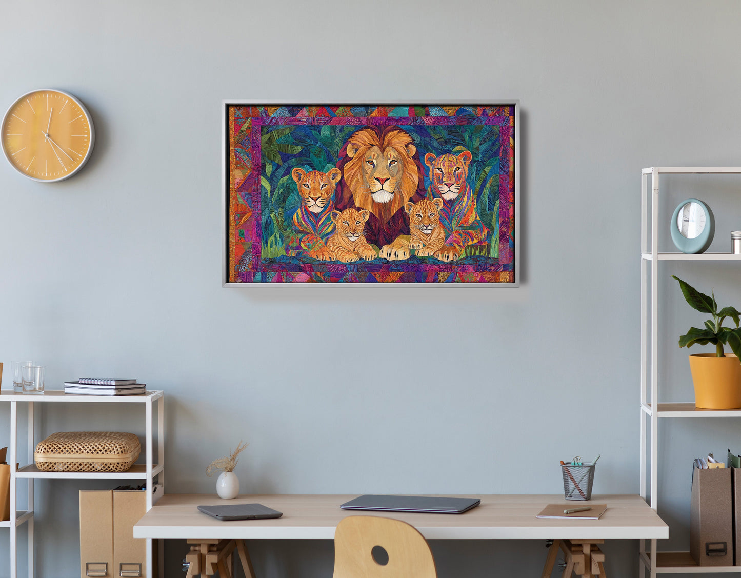 Lion Pride Jungle African American canvas print view 60