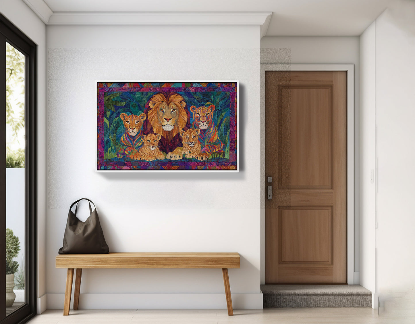 Lion Pride Jungle African American canvas print view 65